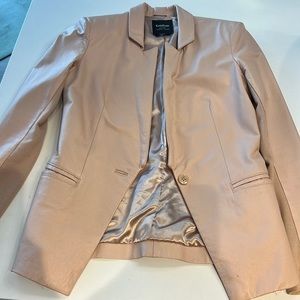 Taupe Bebe leather blazer